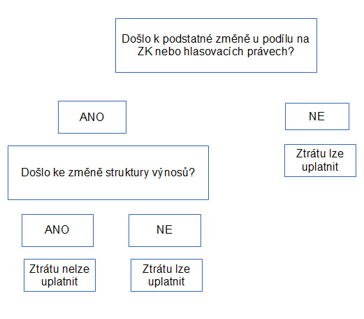 rozhodování před uplatněním ztráty